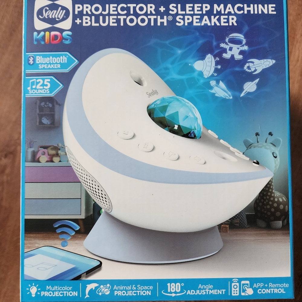 Projector Sleeping Machine with Bluetooth Speaker